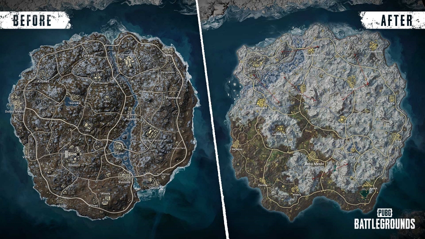 ㈜크래프톤은%20PUBG:%20배틀그라운드(PUBG:%20BATTLEGROUNDS,%20이하%20배틀그라운드)의%2021.1%20업데이트와%20함께%20‘비켄디%20리본(Vikendi%20Reborn)’을%20공개했다.