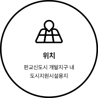 위치 : 판교신도시 개발지구 내 도시지원시설용지